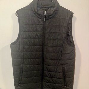 Men's Quilted Black Vest